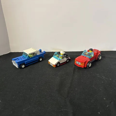 LEGO Vehicle Builds with Mini-figs Lot Of 3