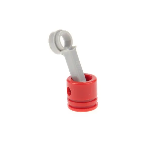 1x LEGO Technic Motor Piston Red Connecting Rod Old Light Gray 2852 2851