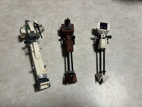 Star Wars Lego Speeder Bike Lot Of Three Miscellaneous Parts Not Complete 