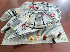 LEGO Star Wars 4504 Millennium Falcon Complete Set w/ 5 Minifigures & Manuel