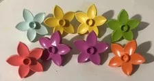 Lego Duplo Lot Of 8 Flowers Pieces Parts Pictured