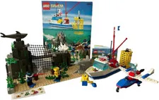 LEGO 6536 Town Sport Plane & 6558 Shark Hunter Set 1996-1997 Divers without Box