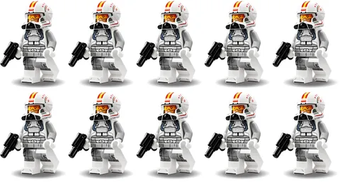 LEGO Star Wars Clone Pilot Minifigure LOT of 10 Phase 2 ARC-170 75402 NEW SEALED