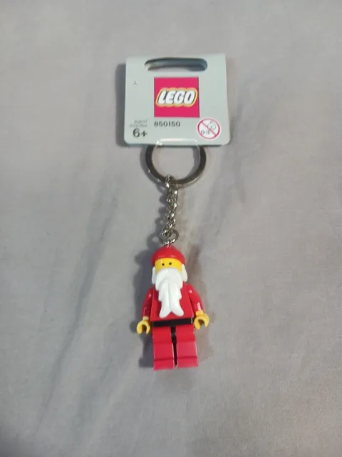 NEW Lego Classic SANTA CLAUS Key Chain 850150 Keychain Gray TAG