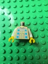 Torso Western Indians Necklace and Dark Turquoise Squares Pattern L0526