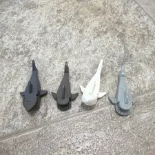 Vintage Lego Minifigures Sea Creatures Lot Sharks Great White Saw Fish