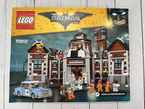 Lego #70912 ~ Batman Arkham Asylum Instruction Manual Book Only - No Bricks