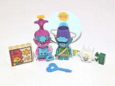 Lego Trolls World Tour Minifigure & Accessory Lot - Poppy Branch Cloud Baby