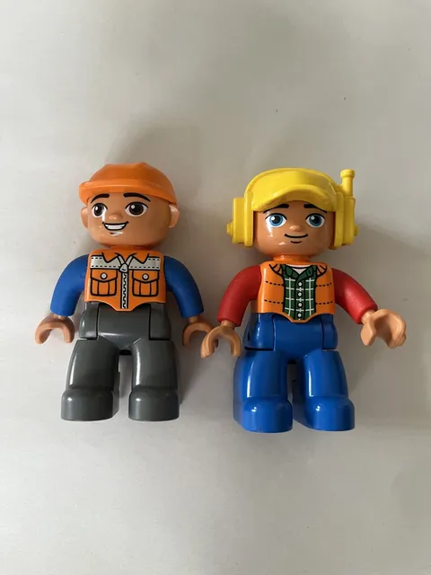 Lego Duplo Construction Worker Mini Figures Set of 2