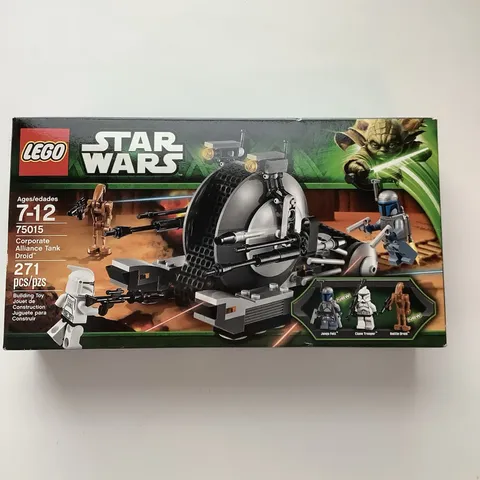 LEGO Star Wars Corporate Alliance Tank Droid 75015 New And Near Mint Box!