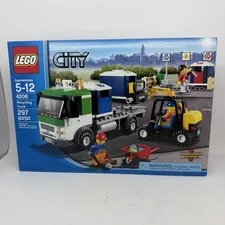 NEW LEGO CITY 4206 Recycling Truck Building Kit Retired Set Forklift
