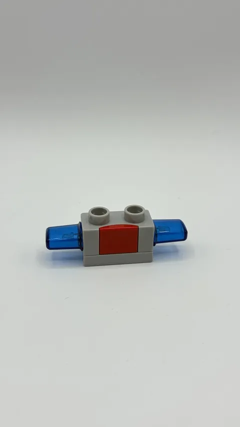 Lego Duplo Blue Red Gray Siren Police Car Emergency Lights Sound WORKS