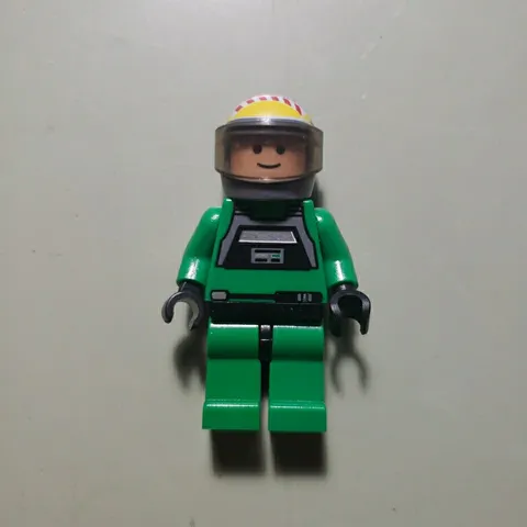 Lego Star Wars Rebel Pilot A-wing Minifigure Green 6207 Fighter sw0031a