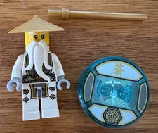 LEGO Dimensions Ninjago SENSEI WU minifigure with disc
