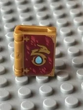 Lego Elves Accessory Pearl Gold Book (Dragon & Egg on Cover) 41176 41179 41180