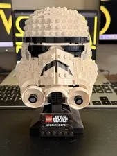 LEGO Star Wars 75276 Stormtrooper Helmet Assembled Pre-Built Complete Display