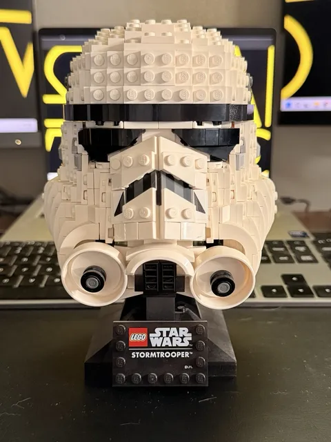 LEGO Star Wars 75276 Stormtrooper Helmet Assembled Pre-Built Complete Display
