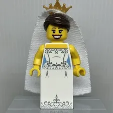 LEGO Collectible Series 7 col100 Bride Minifigure Only Note