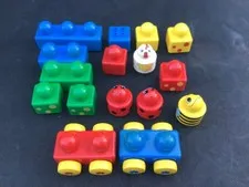 Lego Duplo Vintage Lot Of 16 Pieces Chicken - Lady Bug Baby Lego