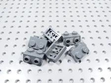 LEGO Lot of 6 Dark Bluish Gray 1x2-1x2 Brackets BD