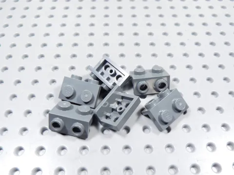 LEGO Lot of 6 Dark Bluish Gray 1x2-1x2 Brackets BD