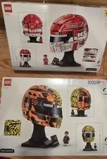 2 Lego 43023 & 43014 Lando Norris & HP Charles Leclerc Helmets NEW & Sealed