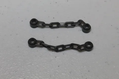 (2) LEGO Chains 5 Links Part #92338 - Dark Bluish Gray