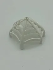 LEGO Parts - White Spider Web Conical - Flexible Rubber - No 7095 - QTY 1