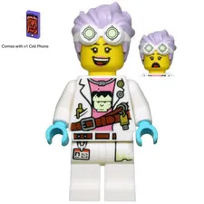 LEGO Hidden Side J.B. Watt Minifigure hs036 Smile/Scared with Phone New