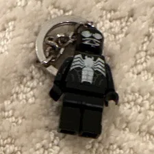 LEGO Minifigure Black Outfit Silver Skeleton Torso Print Plastic Figure