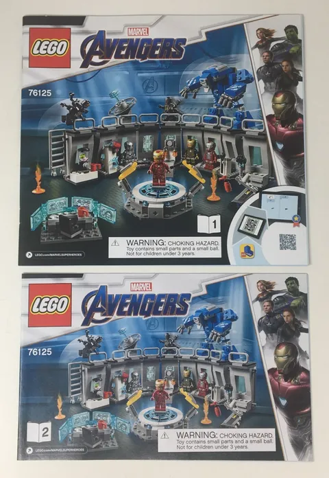 Lego 76125 Iron Man Hall of Armor Instruction Manual Book Only - No Bricks
