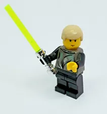 LEGO Star Wars Luke Skywalker Endor Minifigure chrome hilt 7128 sw0018