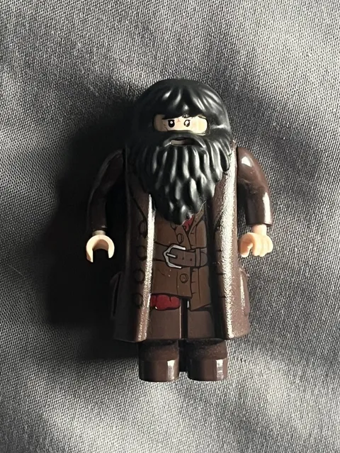 LEGO Harry Potter Rubeus Hagrid Minifigure Dark Brown 10217 4738 4865 hp111