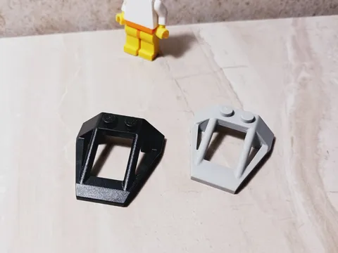 LEGO Roll Bar Lot of 2 Cockpit Gray Black Cage Window Frame Build Jet Plane Spac