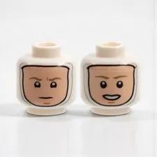 Lego Star Wars Luke Skywalker Minifigure Head Dual Sided Balaclava Open Mouth