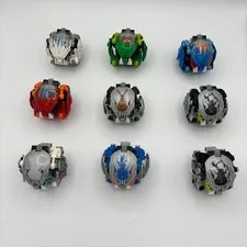 LEGO BIONICLE: Bohlok & Bohlok Kal Lot of 9 w/ All 9 Krana - READ DESCRIPTION