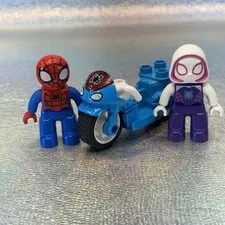 Lego Duplo Spiderman & Motorcycle Spider Gwen Stacy