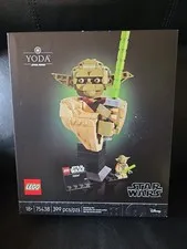 Authentic LEGO STAR WARS YODA Building Set (75438) 399 Pieces Sealed BOX DAMAGE