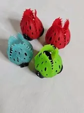 Lot of 4 LEGO Bionicle Hero Factory Creature Cocoons Green Blue Red