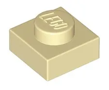 LEGO Tan 1x1 Plate (3024) - 100 New Pieces - Building Bricks