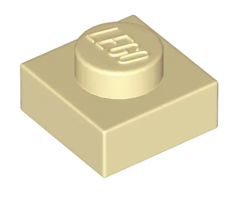 LEGO Tan 1x1 Plate (3024) - 100 New Pieces - Building Bricks