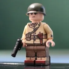 LEGO Minifig Co. Custom WW2 US Infantry Captain With BrickArms