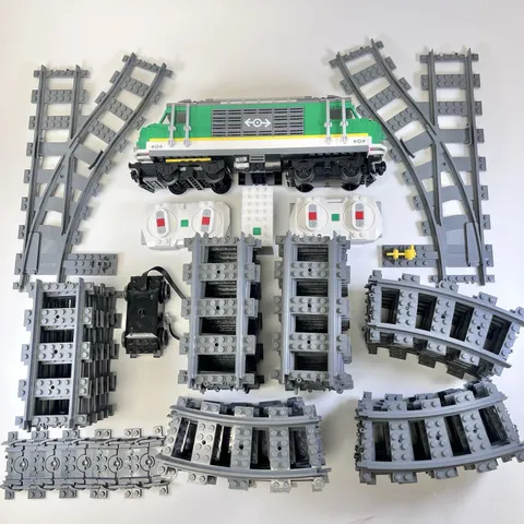 Lego Train Lot Engine Locomotive Tracks 60198 Wagon Power Motor Included Tested