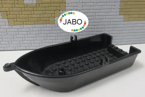 (G13/16) LEGO 33129 Boat Rowing Boat Pirate Boat 18x8x3 1/3 Black 7072
