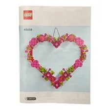 LEGO Heart Ornament Frame 40638 Instructions Building Set Manual Booklet Only
