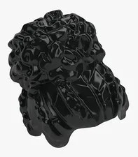 New LEGO Minifigure Hair Black Coiled with Large High Bun Female 53126 6269081