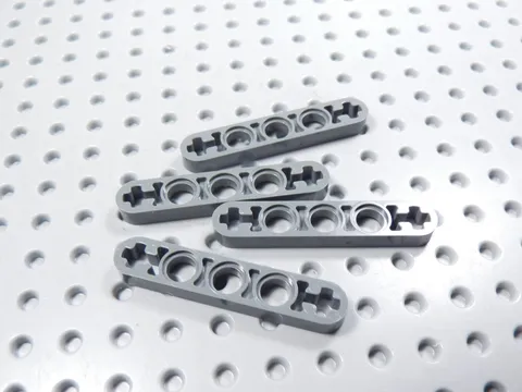 LEGO Lot of 4 Dark Bluish Gray 1x5 Technic Thin Liftarms Beams AY