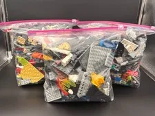 Assorted Cleaned LEGO Bricks in Gallon Bag, Random Bulk Lot Genuine Lego Pieces
