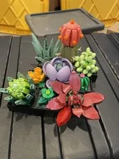 LEGO Succulents Plant & Flower Build Multicolor Plastic Pieces