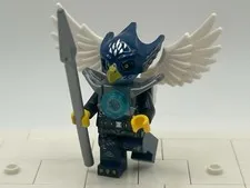 LEGO Eglor eagle minifigure silver armor Legends of Chima 70013 70007 loc021
